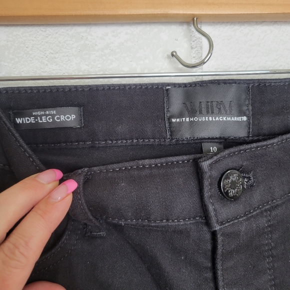 White House Black Market High-Rise Wide Leg Crop - Picture 3 of 3